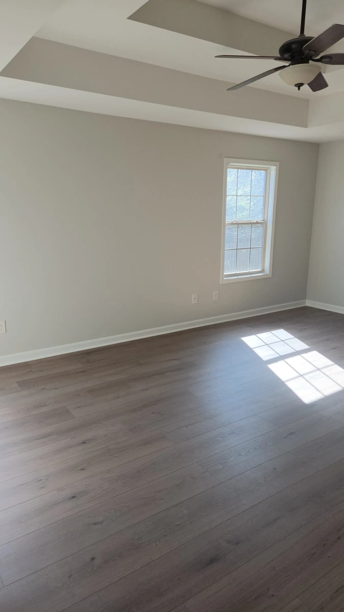 Two-story addition interior with vaulted ceiling in Newnan, GA